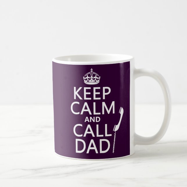 Behalten Sie ruhiger und Anruf-Vater Kaffeetasse (Rechts)