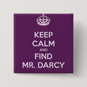 Behalten Sie ruhiger und Entdeckungs-Herr Darcy Button