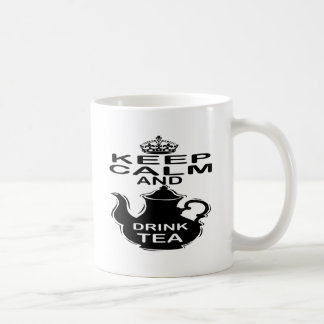 Behalten Sie ruhiger und Getränk-Tee Kaffeetasse