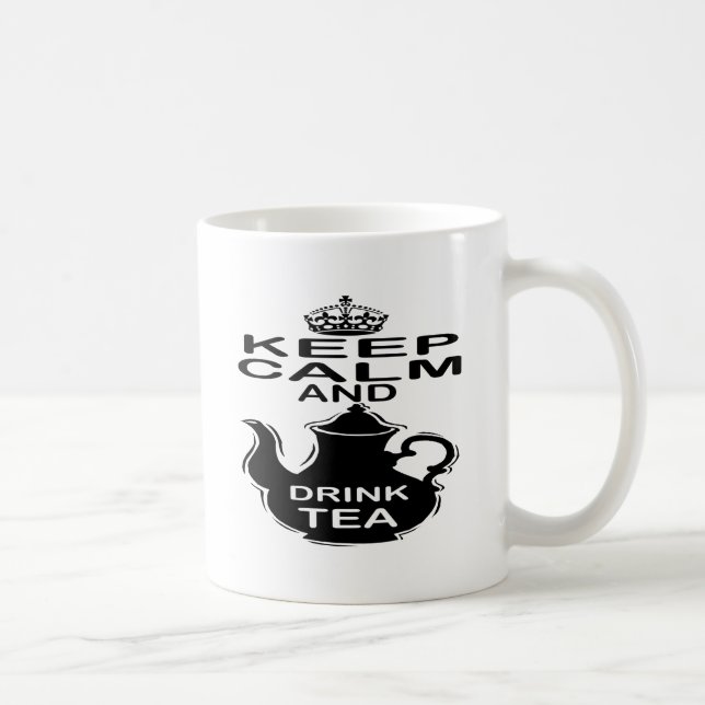 Behalten Sie ruhiger und Getränk-Tee Kaffeetasse (Rechts)