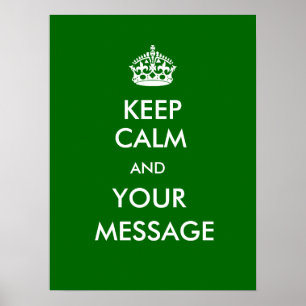 Behalten Sie ruhiges CustomizeABLEs Poster