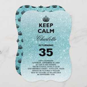 Behalten Sie ruhiges Einladung