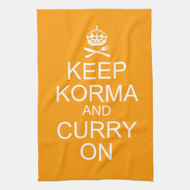 Behalten Sie ruhiges Korma-Curry-Küchen-Tuch Handtuch (Vertikal)