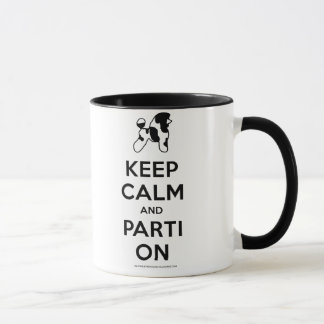Behalten Sie ruhiges Parti auf Pudel-Tasse Tasse