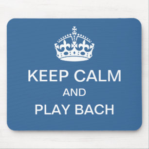 Behalten Sie ruhiges Spiel Bach mousepad