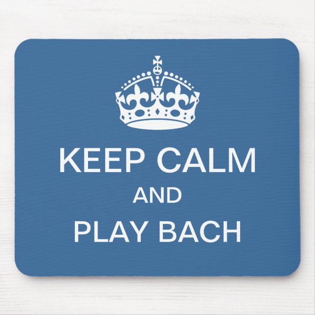 Behalten Sie ruhiges Spiel Bach mousepad (Vorne)