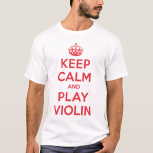 Behalten Sie ruhiges Spiel-Violinen-Shirt T-Shirt