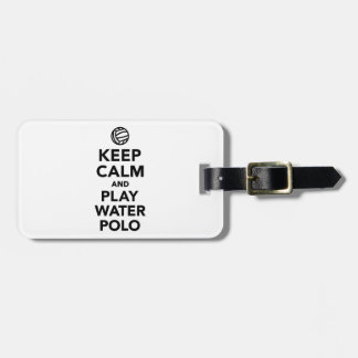 Behalten Sie ruhiges Spiel Wasser-Polo Gepäckanhänger