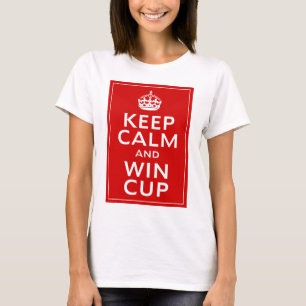 Behalten Sie ruhiges und Gewinn-Schale ~ England T-Shirt