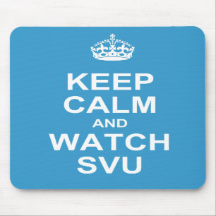 Behalten Sie ruhiges und Uhr SVU mousepad