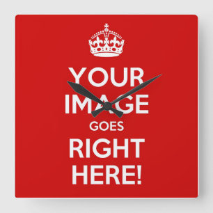 Behalten Sie ruhiges Wand clock* am besten mit Quadratische Wanduhr