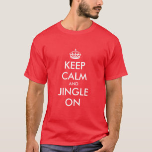 Behalten Sie ruhiges Weihnachtst-shirt T-Shirt