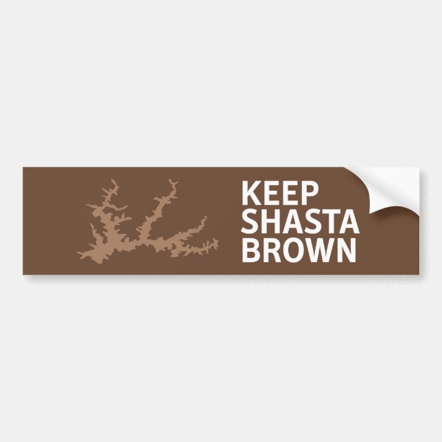 Behalten Sie Shasta Brown Autoaufkleber (Vorne)