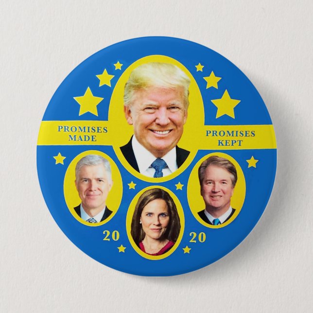 Behalten Versprechen: Trump und die Obersten Button (Vorderseite)