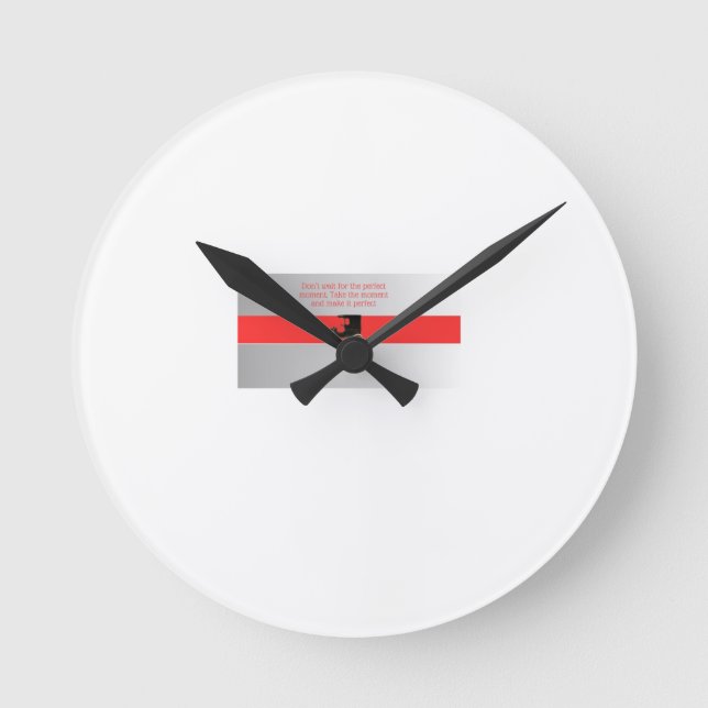 behalten Wachstum Runde Wanduhr (Vorderseite)