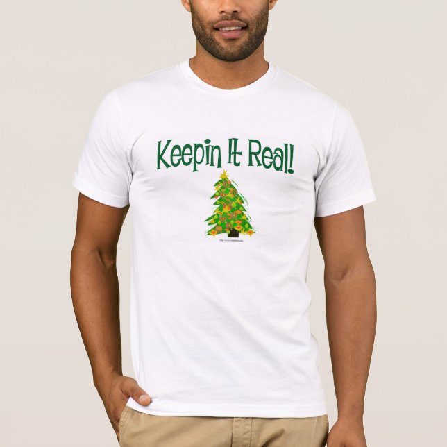 Behalten Weihnachtsbaum T-Shirt (Vorderseite)