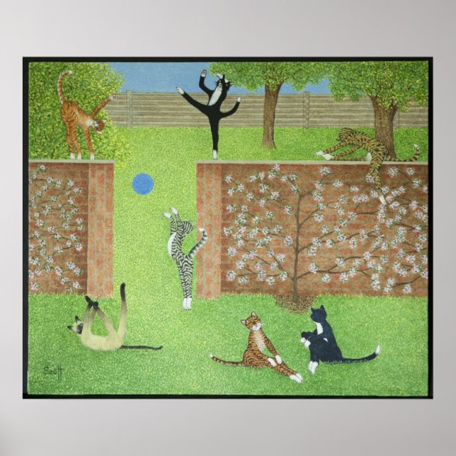 Behaltend auf den Zehen Poster (Vorne)