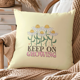 Behaltend auf wachsender positiver Quotes Retro-Bl Kissen