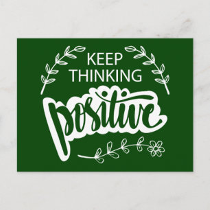 Behaltend Denken positiv Postkarte