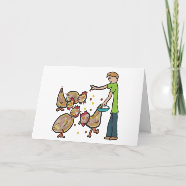 Behaltend Hühnchen Karte (Vorderseite)