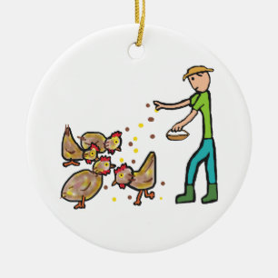Behaltend Hühnchen Keramik Ornament