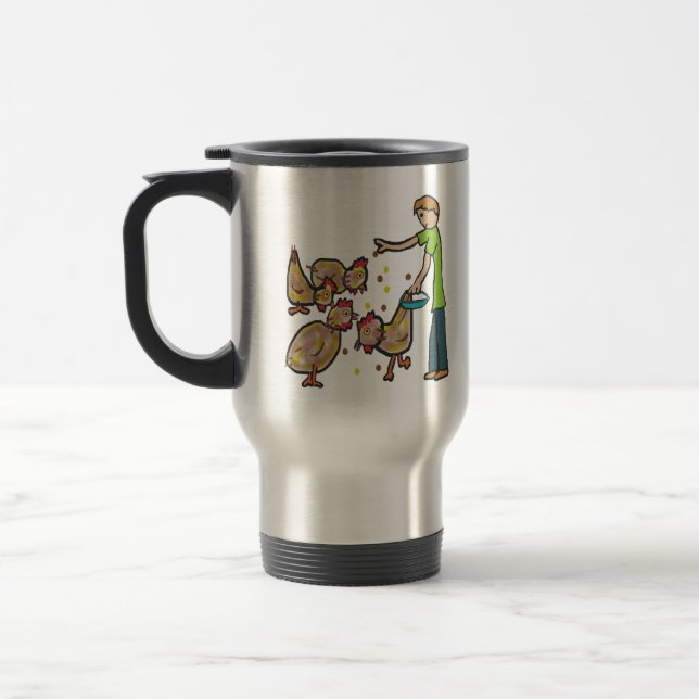 Behaltend Hühnchen Reisebecher (Links)
