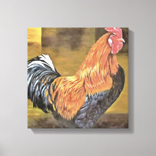 Behaltend Hühner auf dem Bauernhof Kunst Leinwanddruck