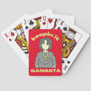 BEHALTEND IT GANGSTA-Hiphop-Musik Spielkarten