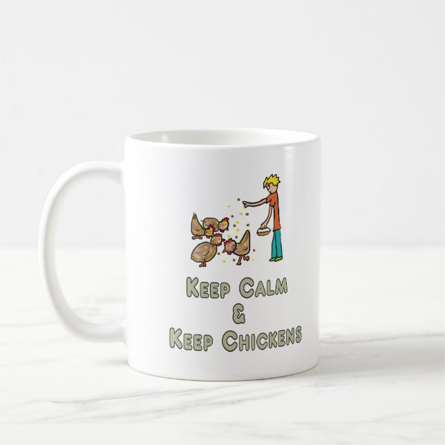 Behaltend Kalmhühnchen behalten Kaffeetasse (Links)