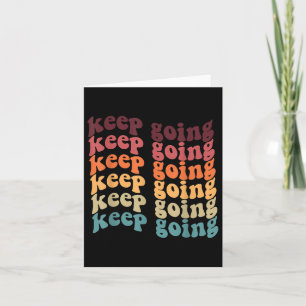 Behaltend positive Groovy Retro psychische Gesundh Karte