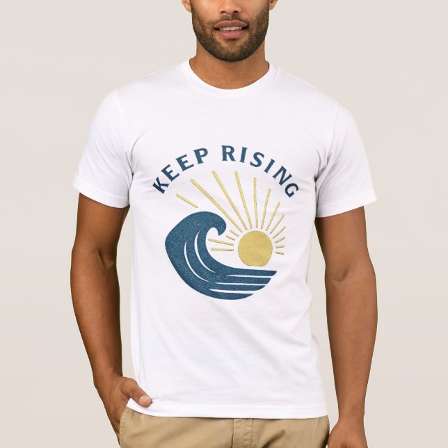 Behaltend Retro Wave Sun T-Shirt (Vorderseite)