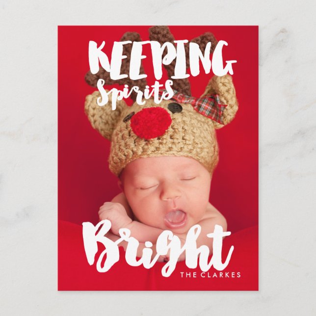Behaltend Sprits Bright | Handschrift Postkarte (Vorderseite)