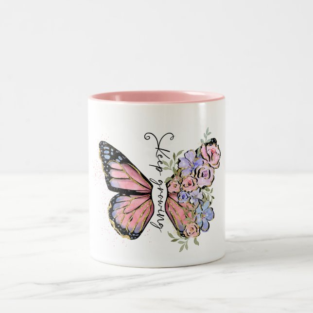 Behaltend Wildblume Zweifarbige Tasse