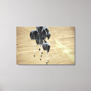 Behälter-Liefersystem rollt Fallschirm zusammen Leinwanddruck