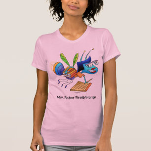 Behälter-Spitze-Frau. Aufflackern Fireflybrarian T-Shirt