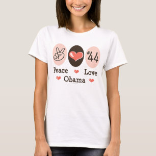 Behälter-Spitze FriedensLiebeObama 44 T-Shirt