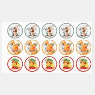 Behältnisse aus Glas Etiketten