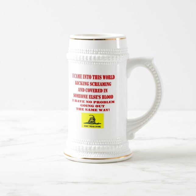 BEHANDELN SIE MICH NICHT BIERGLAS (Rechts)