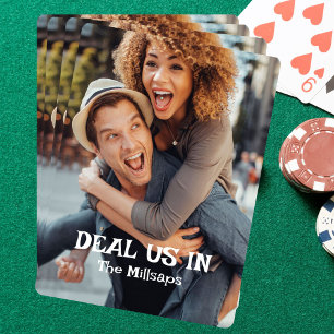 Behandeln Sie uns mit eigenem Foto Spielkarten