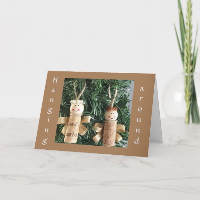 BEHANDELN UM ZU SAGEN *HABEN EINEN LEHREN CHRISTMA KARTE (Vorderseite)