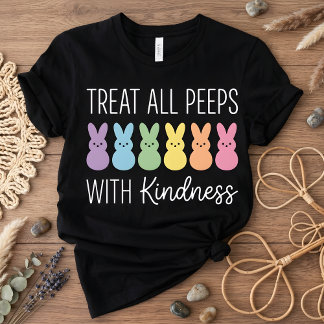 Behandle alle Leute mit Freundlichkeit Ostern Lehr T-Shirt
