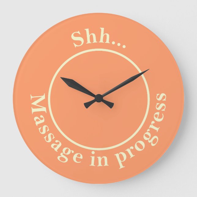 Behandlung im Gange Große Wanduhr (Vorderseite)