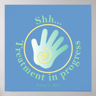 Behandlung im Gange Poster