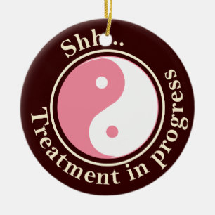 Behandlung im laufenden Yin Yang Door Hanger Keramik Ornament