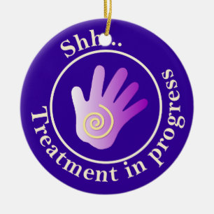 Behandlung im laufenden Yin Yang Door Hanger Keramikornament