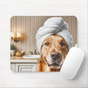 Behandlung mit Golden Retriever Wellness-Center Mousepad