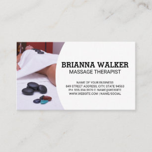 Behandlung von Wellness-Centern Massagetherapeut Visitenkarte