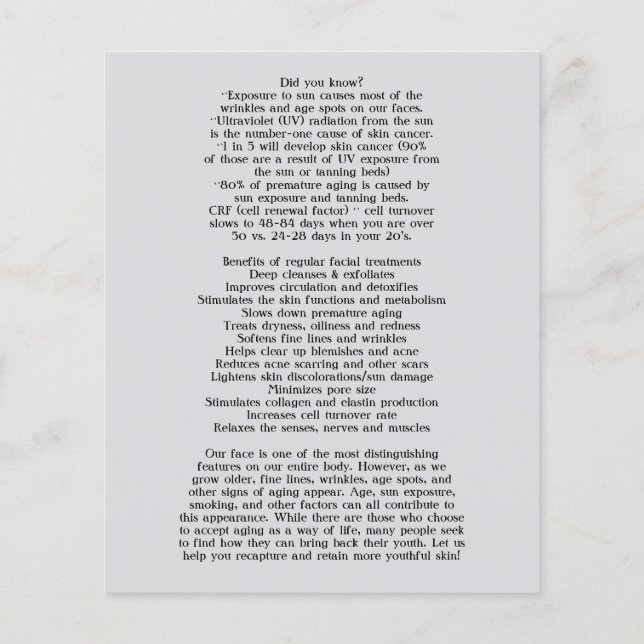 BEHANDLUNGEN AN DER OBERFLÄCHE Schönheitssalon 4.5 Flyer (Hinten)