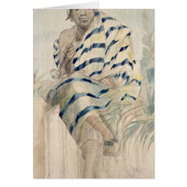 Behanzin der letzte König von Dahomey (Vorne)