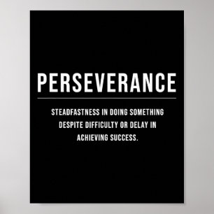 Beharrlichkeit Motivierend Unternehmer Slogan Quot Poster